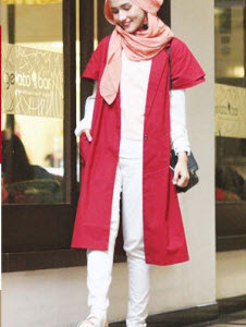 Warna Hijab Bunga Bagus Untuk Baju Merah